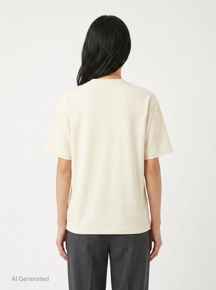 Rib Jersey T-Shirt | Lemaire | Club21 - back