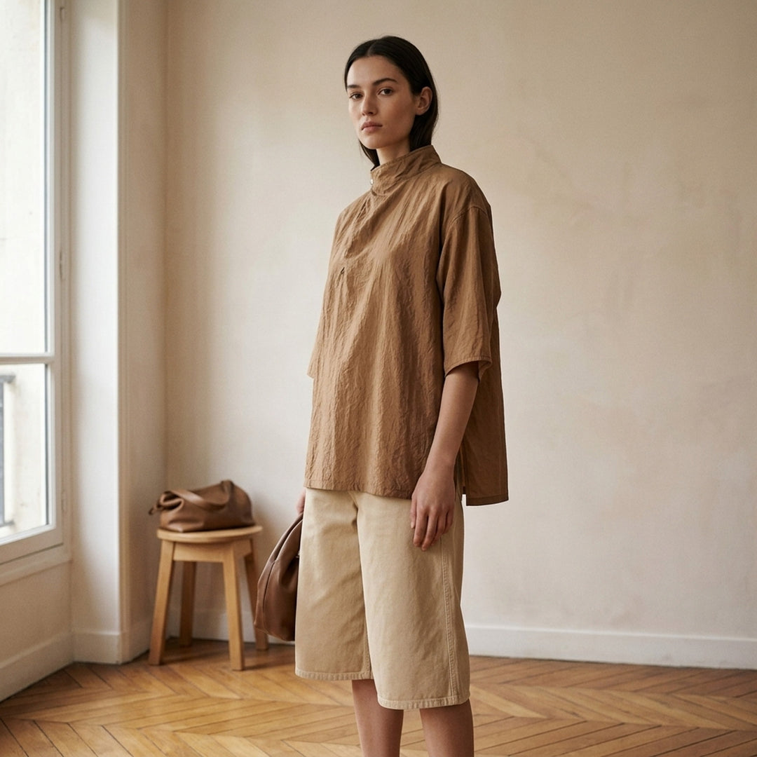 Soft Collar Dry Silk Top | Lemaire | Club21 - lifestyle