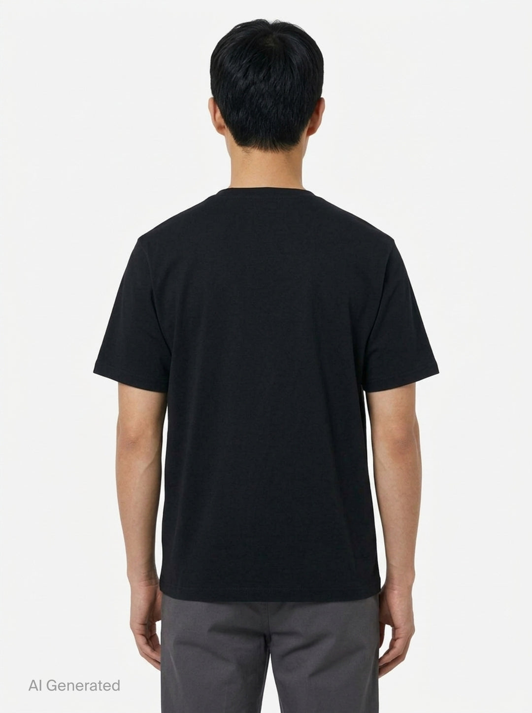 Maison Kitsuné black Patch Pocket Comfort Tee with embroidered 'Maison Kitsuné Paris' wordmark above a chest patch pocket, shown from the front - back