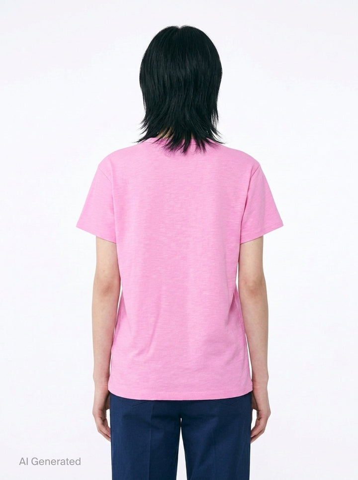 Flower Mardi Slub Cotton Tee | Mardi Mercredi | Club21 - back