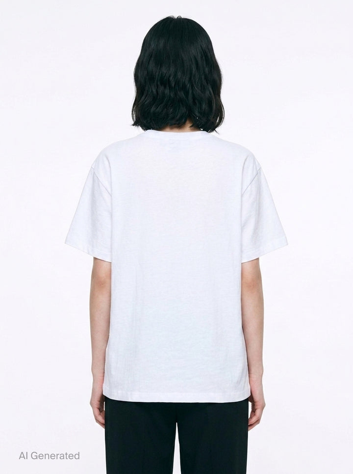 Flowermardi Slub Cotton Tee | Mardi Mercredi | Club21 - back