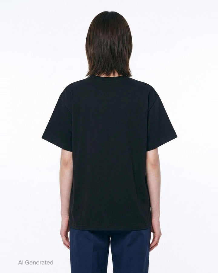 Script Logo Diagonal Tee | Mardi Mercredi | Club21 - back