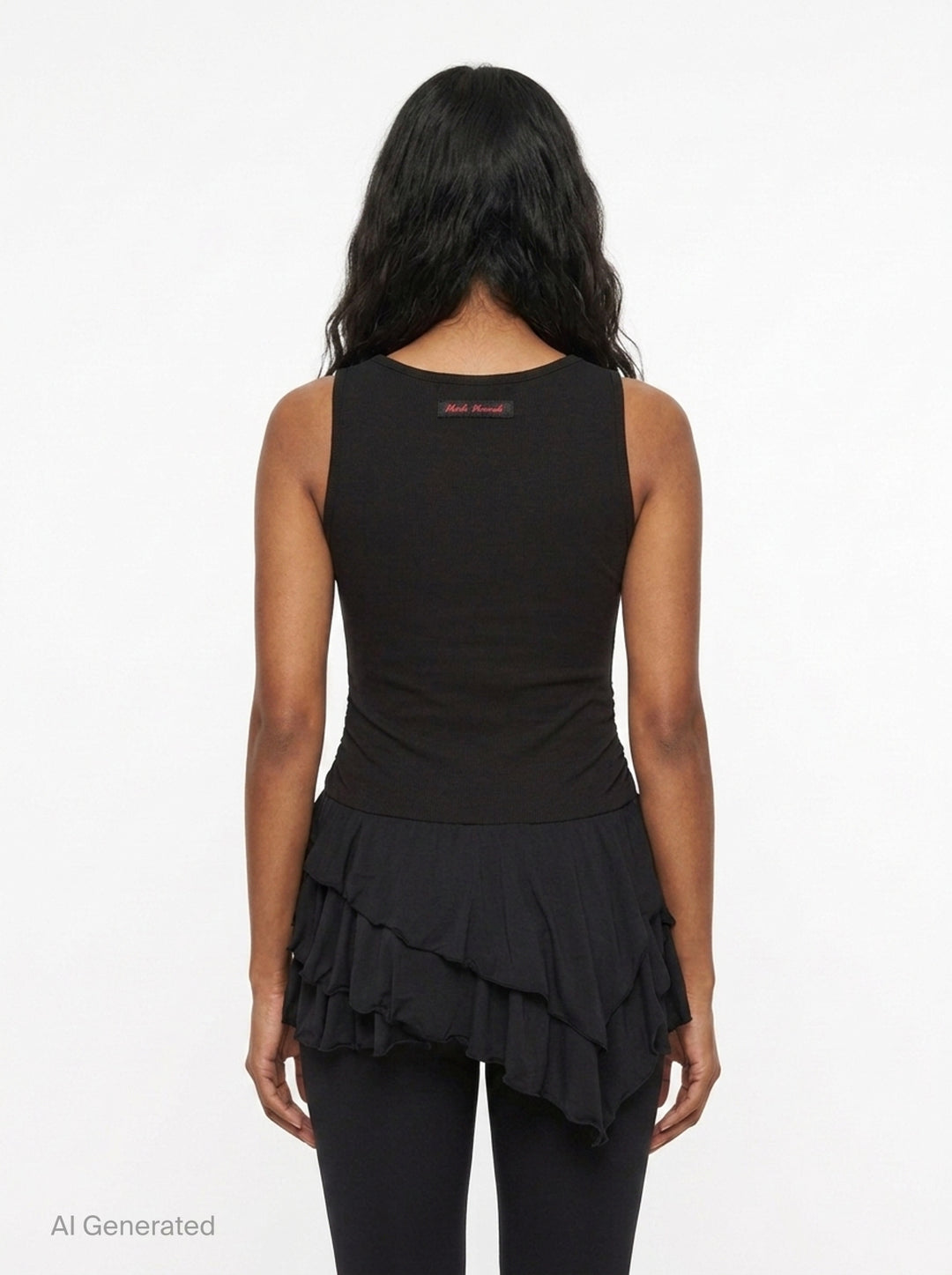 Sleeveless Layered Ruffle Mini Dress | Mardi Mercredi | Club21 - back