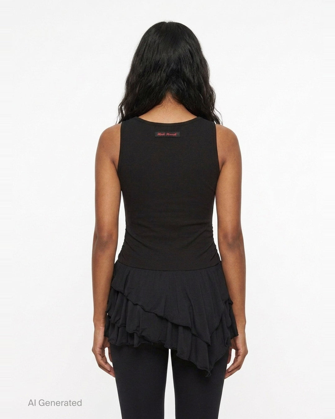 Sleeveless Layered Ruffle Mini Dress | Mardi Mercredi | Club21 - back