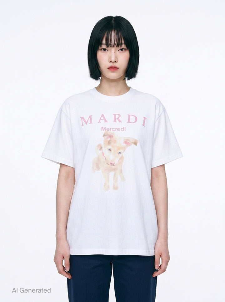 Tout Rose Graphic Tee | Mardi Mercredi | Club21 - front