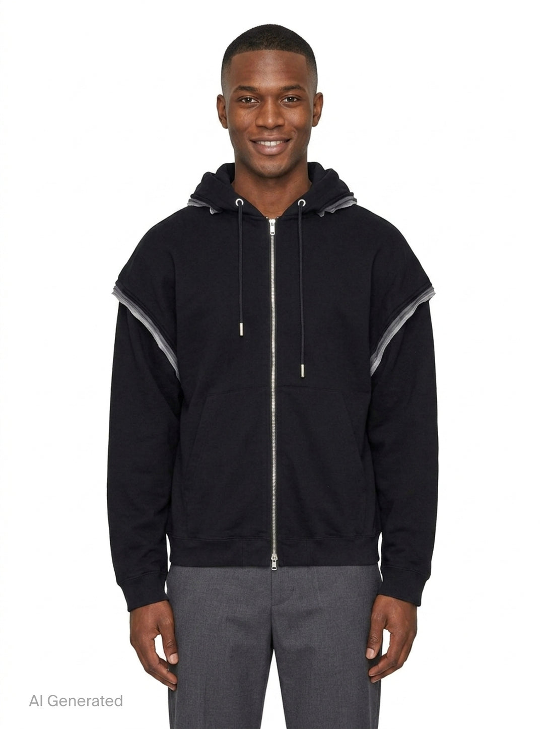 Millefeuille Zip-Up Hoodie | Mastermind | Club21 - front