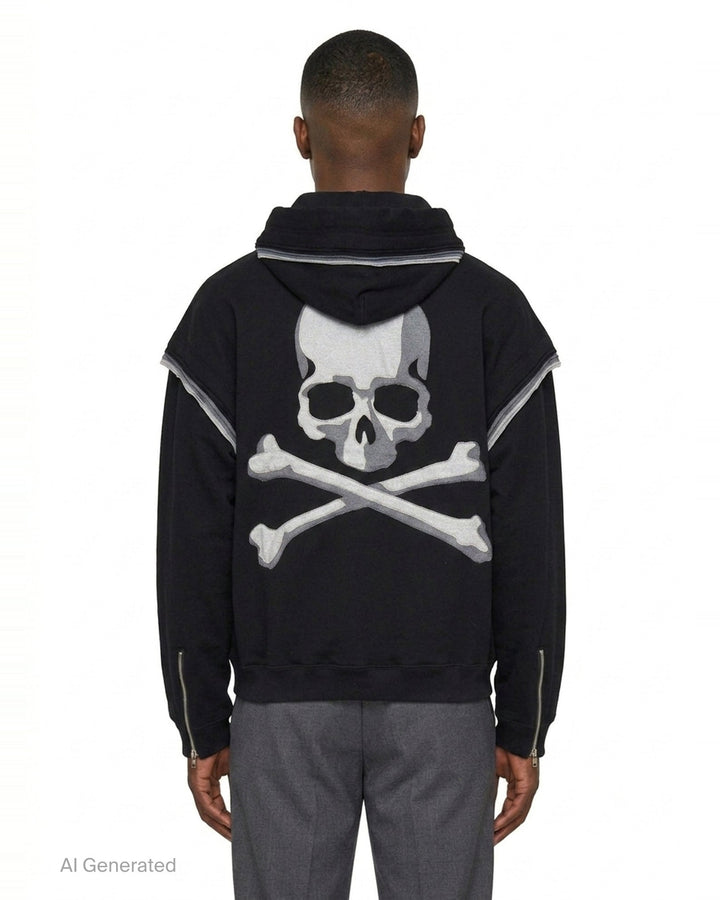 Millefeuille Zip-Up Hoodie | Mastermind | Club21 - back