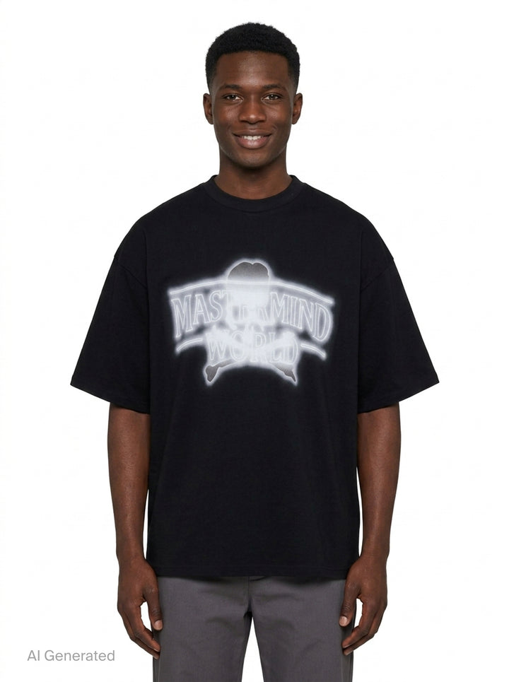 Neon Logo Boxy Short Sleeve Tee | Mastermind World | Club21 - front