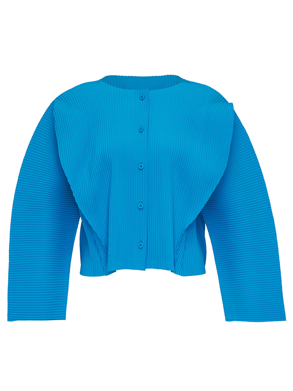 me-ISSEY-MIYAKE-CURVE-PLEATS-Cardigan-Cyan-1