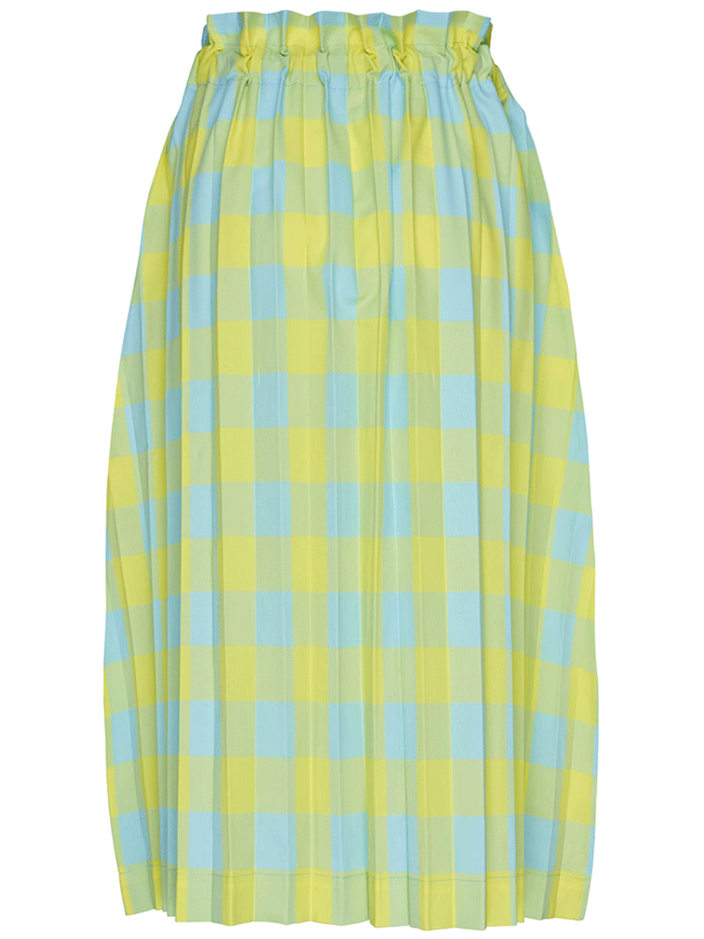 me-ISSEY-MIYAKE-Gingham-Check-Pleats-Skirt-Yellow-Blue-2