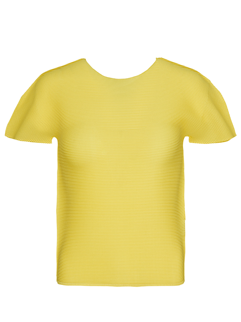 me ISSEY MIYAKE Stretch Pleats Top Yellow 1