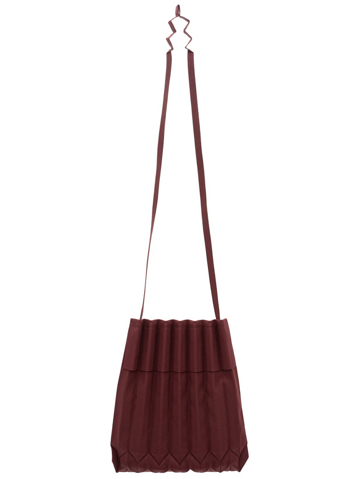 me ISSEY MIYAKE TRUNK PLEATS Bag 12 Cross Body Dark Brown 2