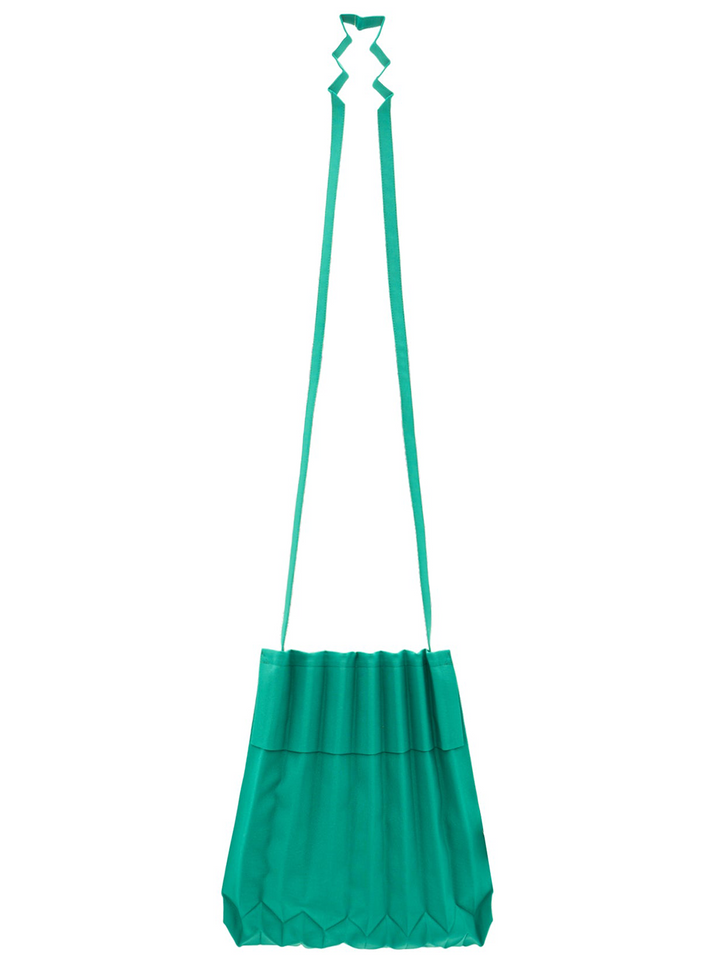 me ISSEY MIYAKE TRUNK PLEATS Bag 12 Cross Body Green 2