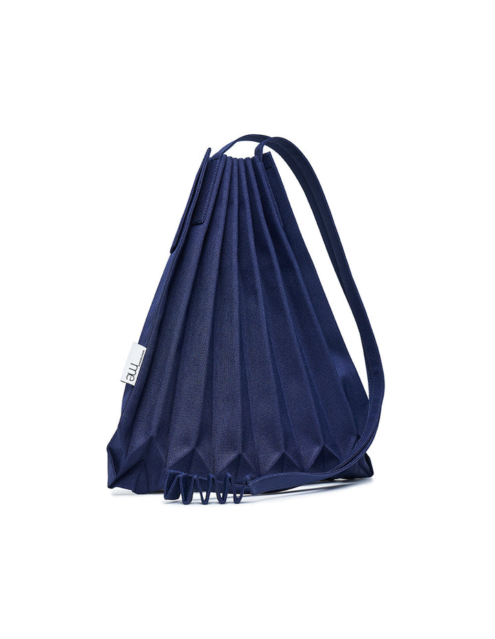 me ISSEY MIYAKE Trunk Pleats Bag 12 Cross Body Navy 2