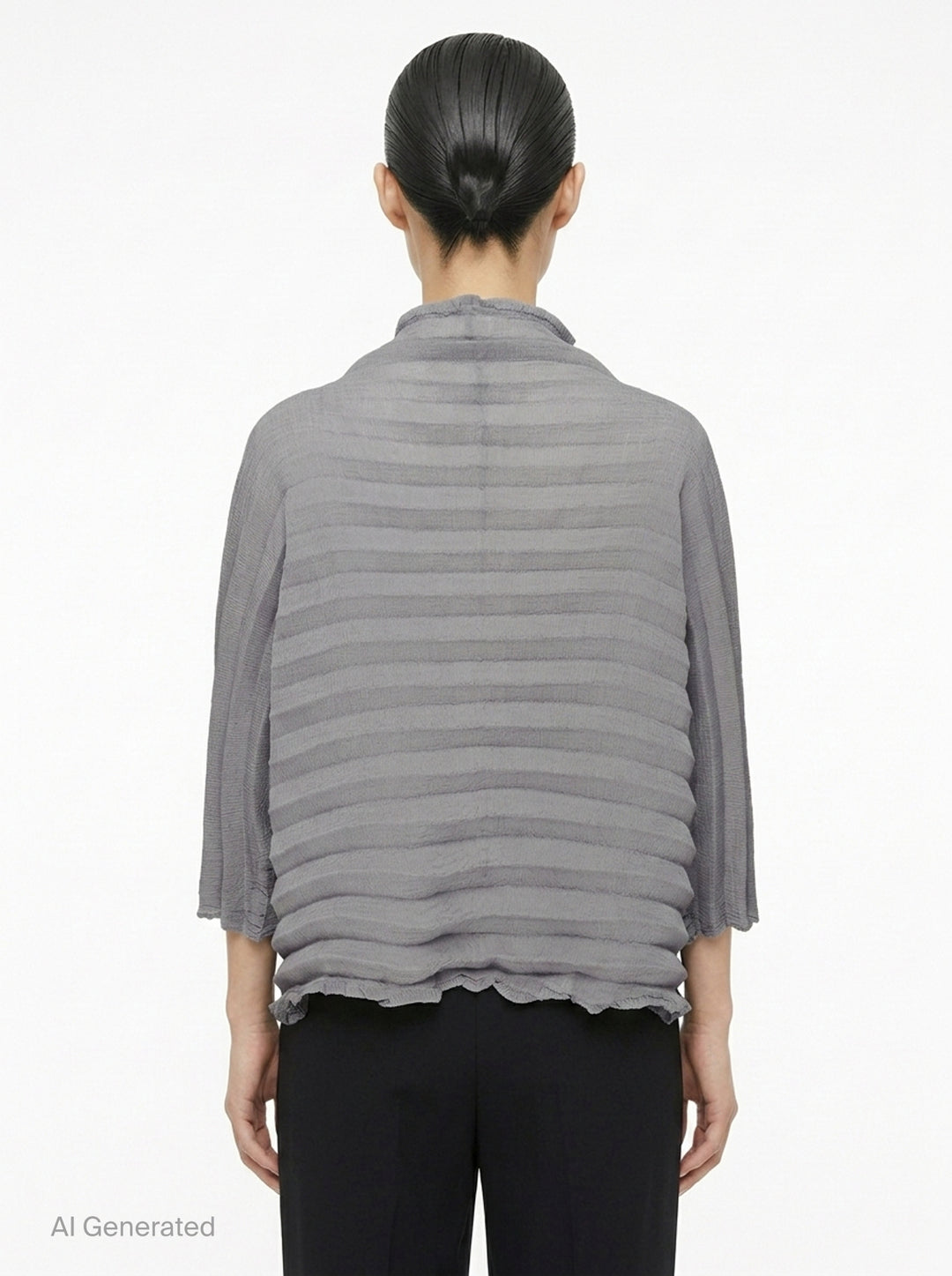 Accordion See-Through Crepe | me Issey Miyake | Club21 - back