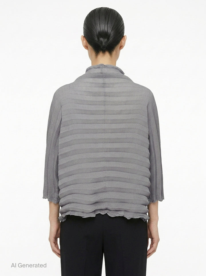 Accordion See-Through Crepe | me Issey Miyake | Club21 - back