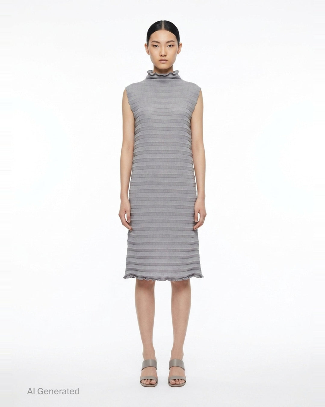 Accordion See-Through Crepe | me Issey Miyake | Club21 - front