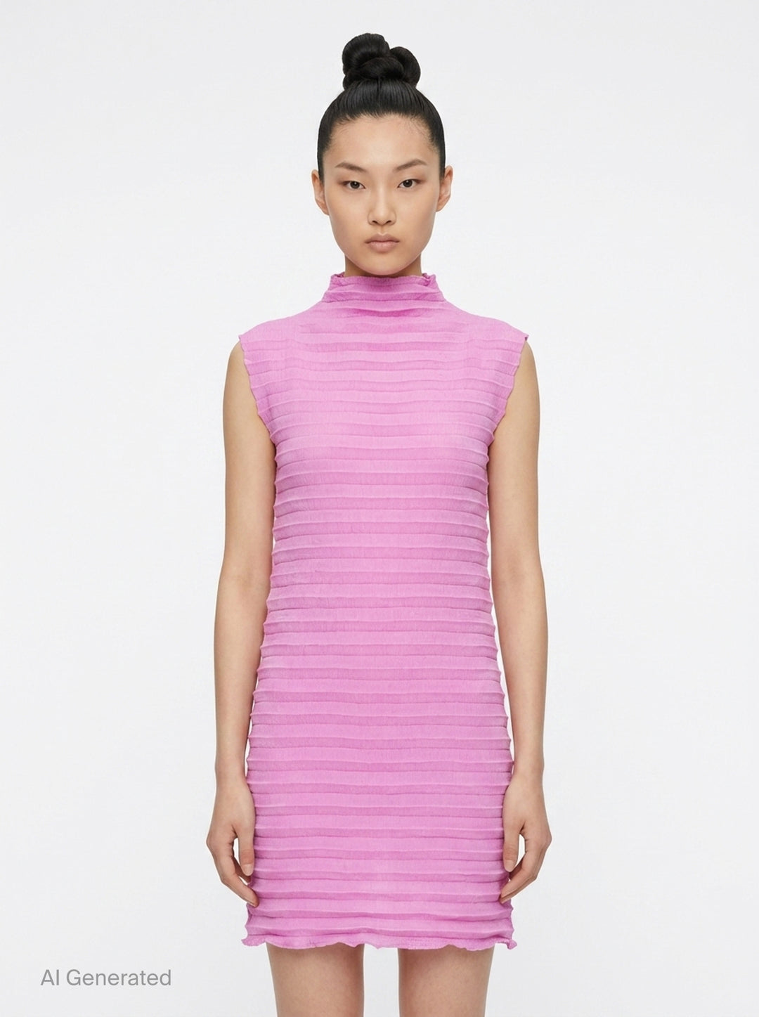 Accordion See-Through Crepe | me Issey Miyake | Club21 - front