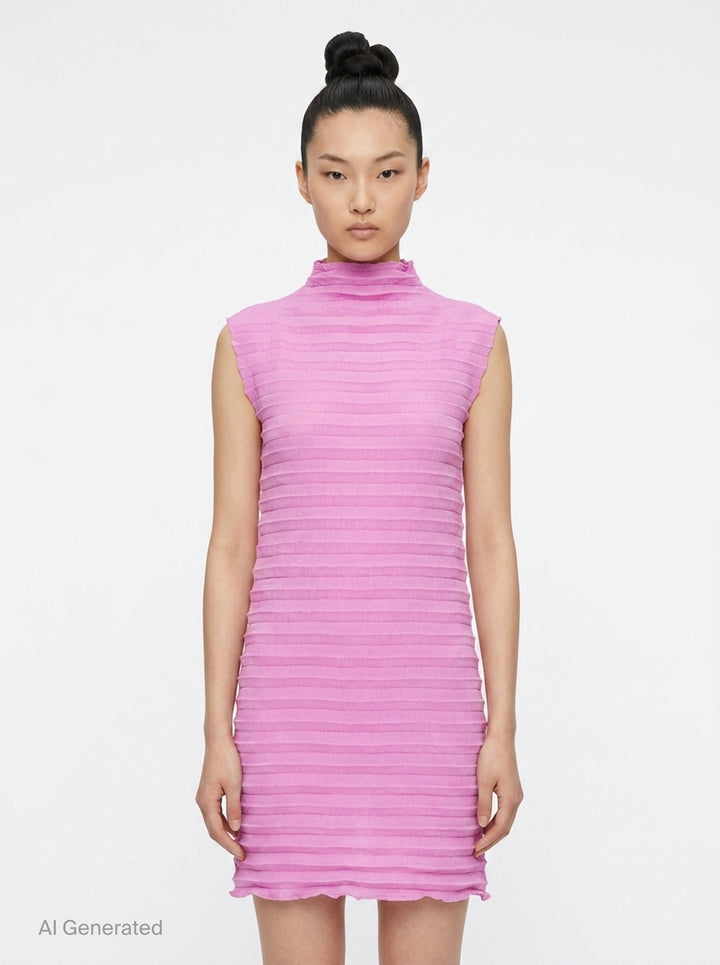 Accordion See-Through Crepe | me Issey Miyake | Club21 - front