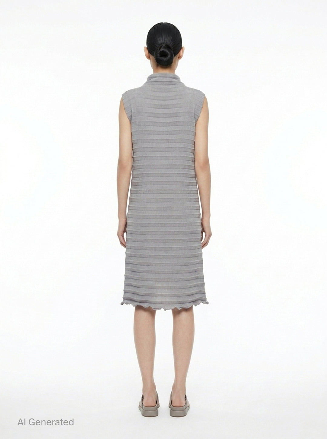 Accordion See-Through Crepe | me Issey Miyake | Club21 - back