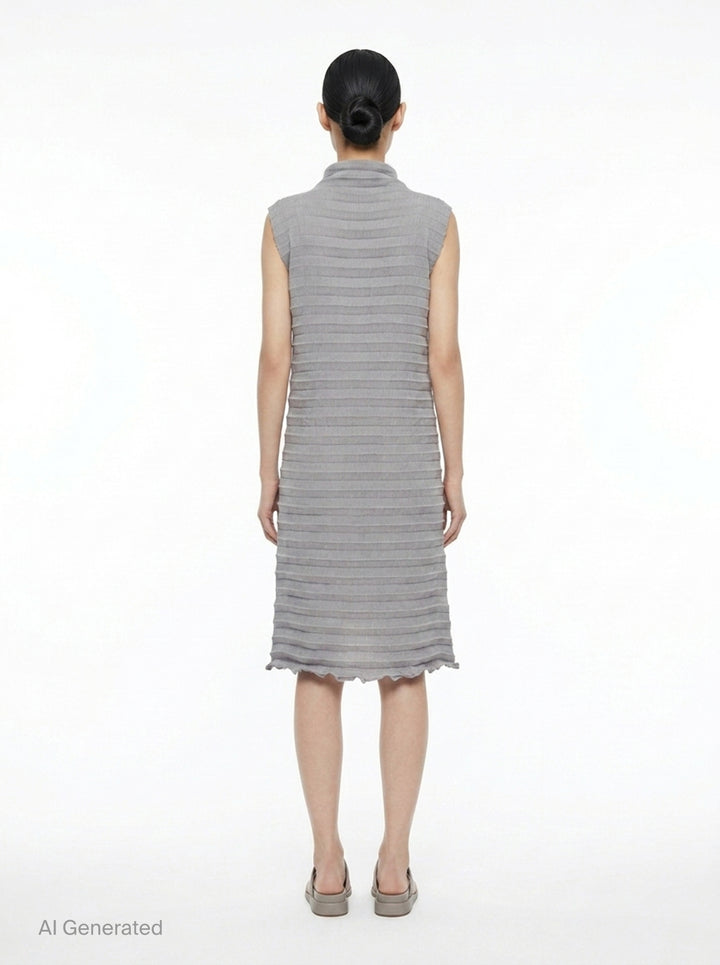 Accordion See-Through Crepe | me Issey Miyake | Club21 - back