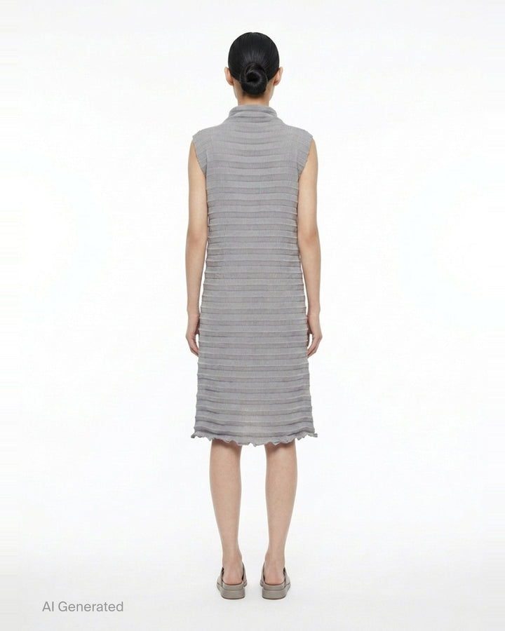 Accordion See-Through Crepe | me Issey Miyake | Club21 - back