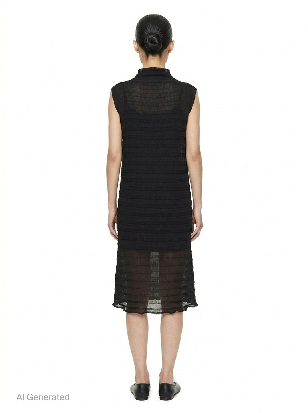 Accordion See-Through Crepe | me Issey Miyake | Club21 - back