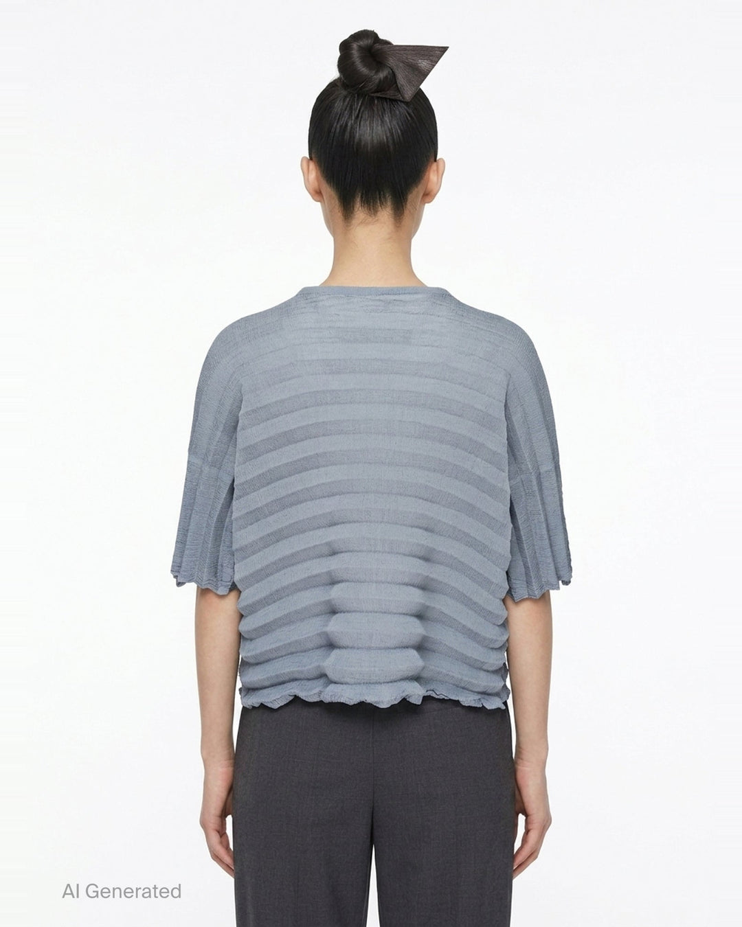 Accordion See-Through Crepe | me Issey Miyake | Club21 - back