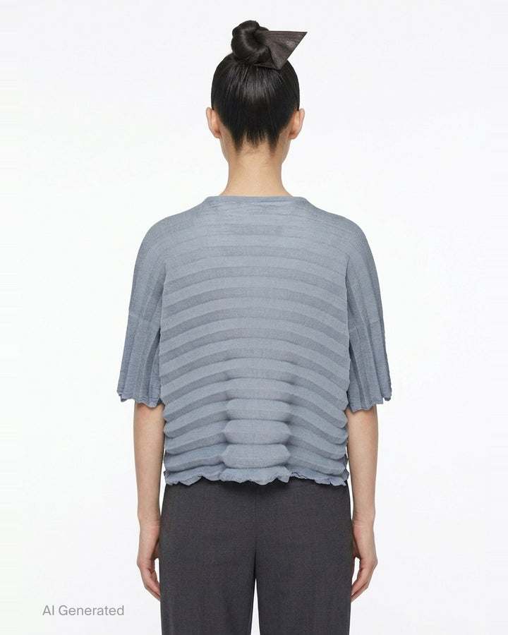 Accordion See-Through Crepe | me Issey Miyake | Club21 - back