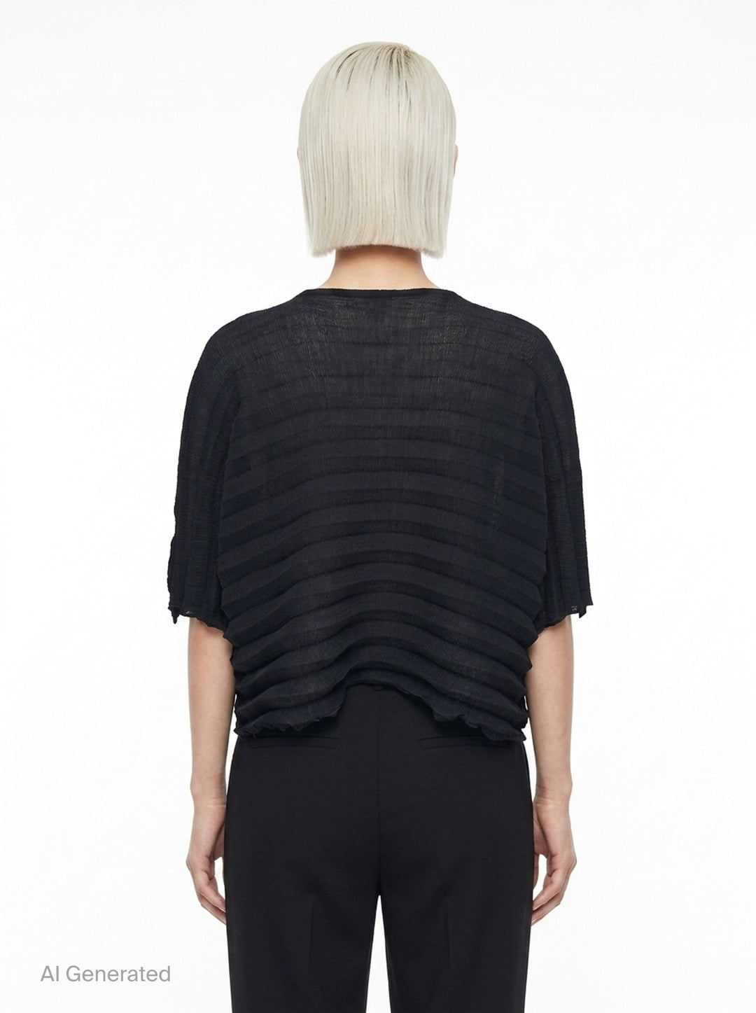 Accordion See-Through Crepe | me Issey Miyake | Club21 - back