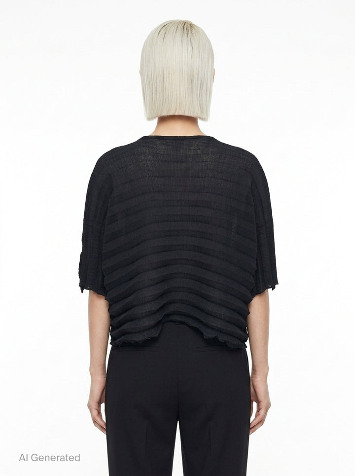 Accordion See-Through Crepe | me Issey Miyake | Club21 - back