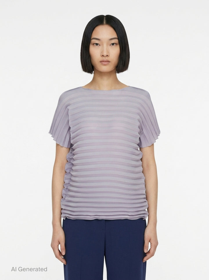 Accordion Stretch Pleats | me Issey Miyake | Club21 - front