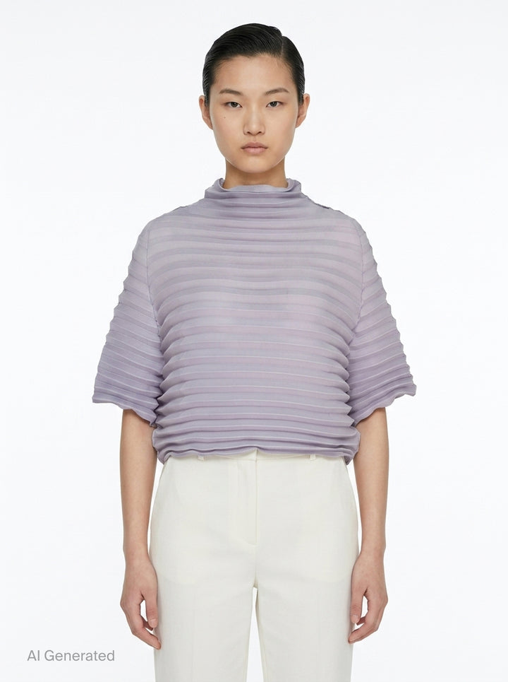 Accordion Stretch Pleats | me Issey Miyake | Club21 - front