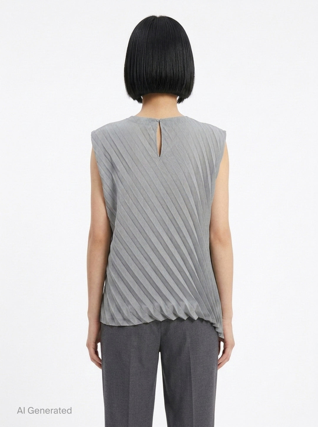 Angle Pleats Sleeveless Top | me Issey Miyake | Club21 - back