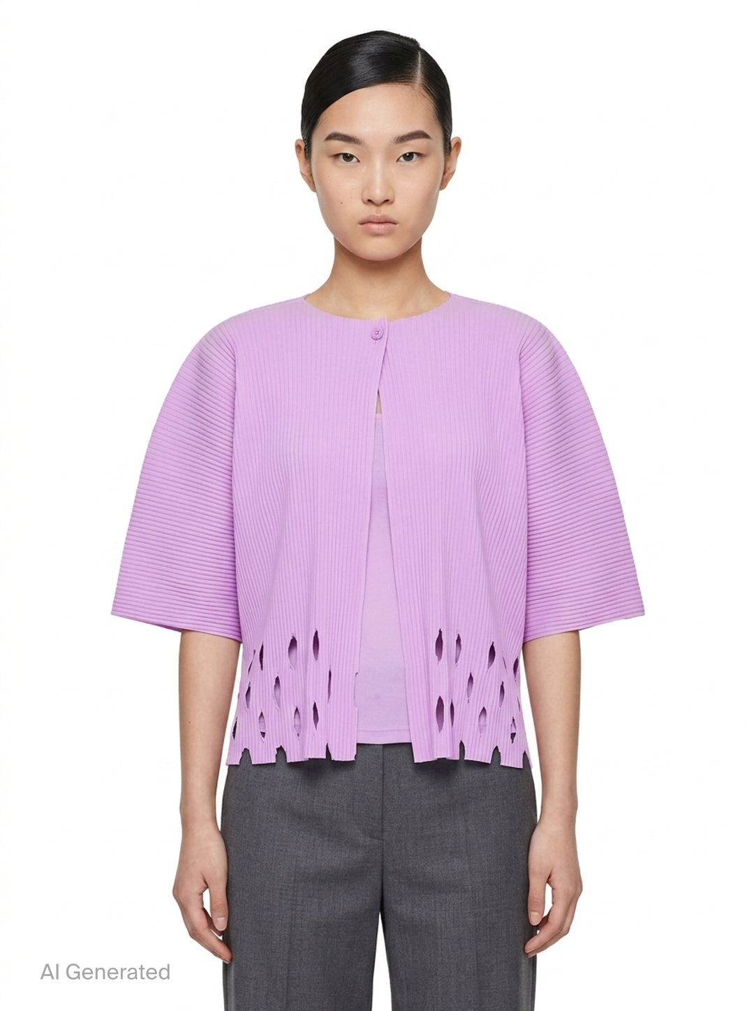 Aperture Pleats Cardigan | me Issey Miyake | Club21 - front