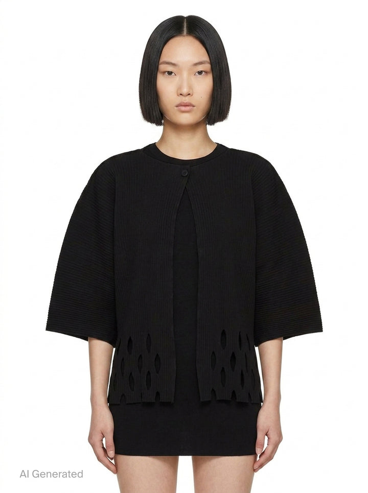 Aperture Pleats Cardigan | me Issey Miyake | Club21 - front
