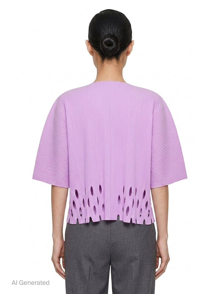 Aperture Pleats Cardigan | me Issey Miyake | Club21 - back