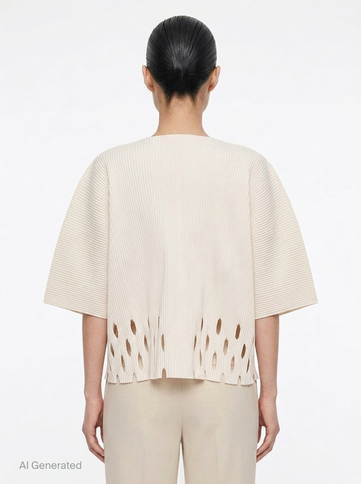 Aperture Pleats Cardigan | me Issey Miyake | Club21 - back