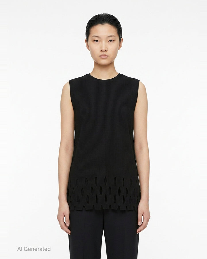 Aperture Pleats Tank Top | me Issey Miyake | Club21 - front