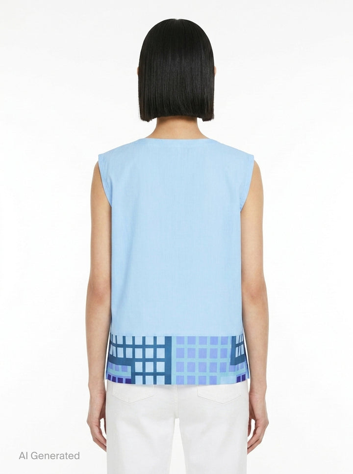 Building Print Tank Top | me Issey Miyake | Club21 - back