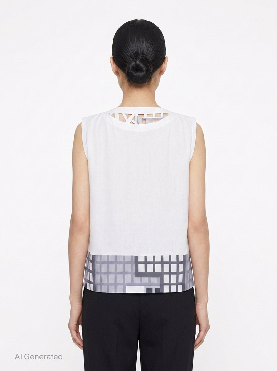 Building Print Tank Top | me Issey Miyake | Club21 - back