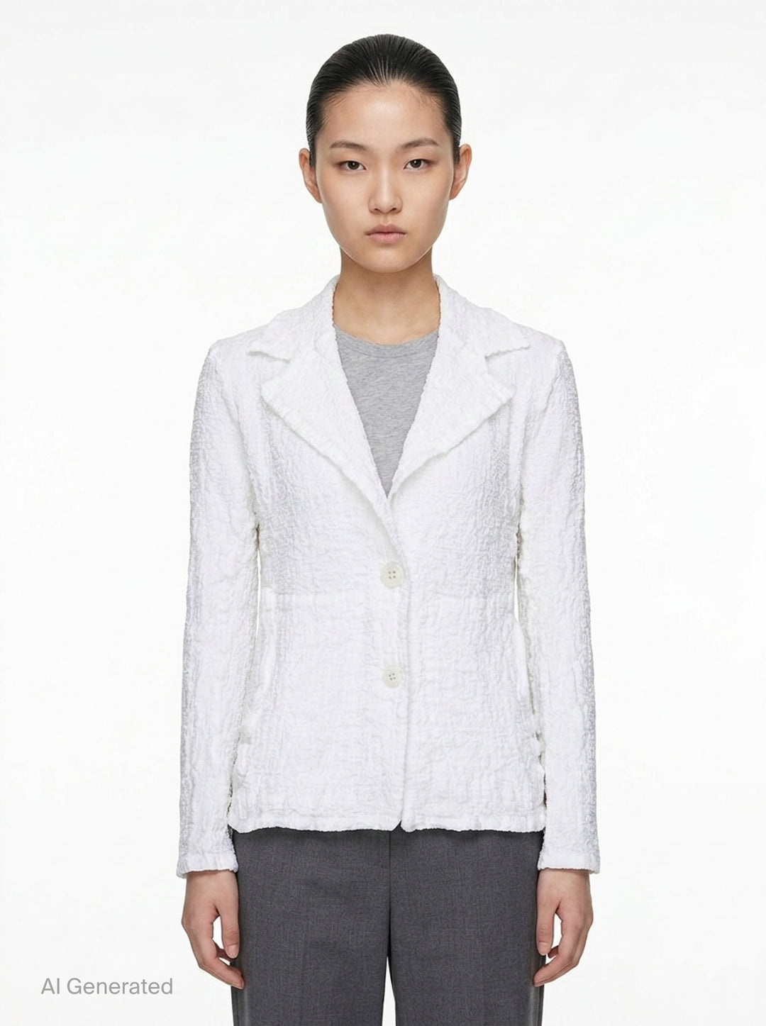 Cauliflower Basic Lapel Jacket | me Issey Miyake | Club21 - front