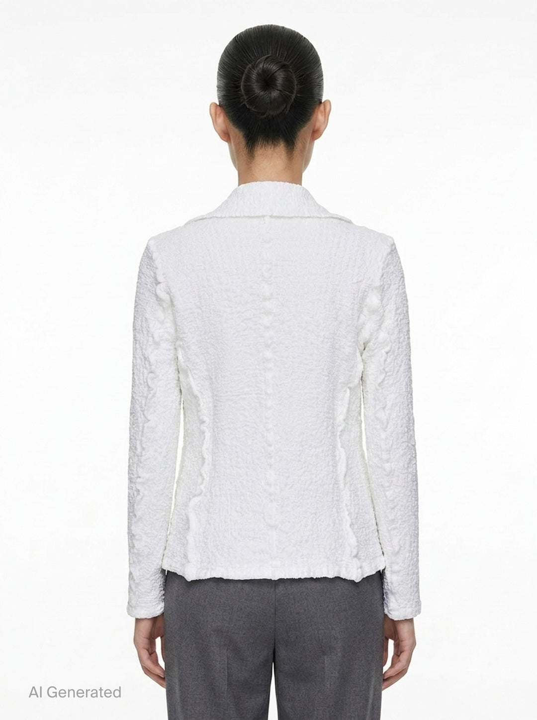 Cauliflower Basic Lapel Jacket | me Issey Miyake | Club21 - back