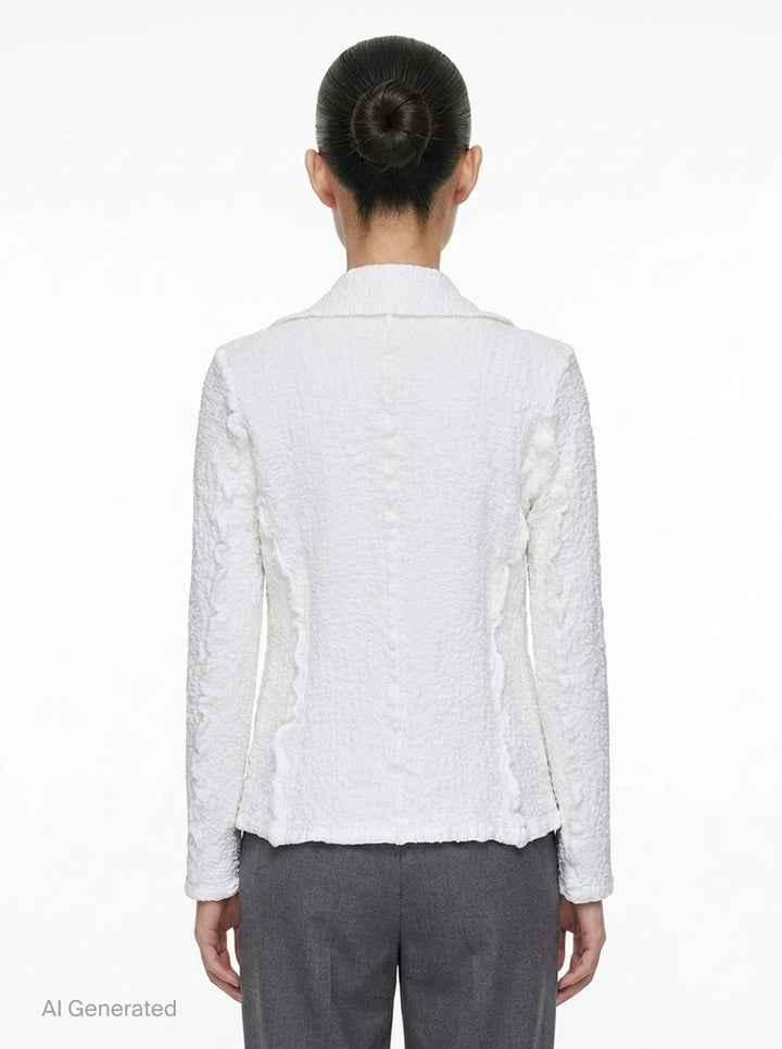 Cauliflower Basic Lapel Jacket | me Issey Miyake | Club21 - back