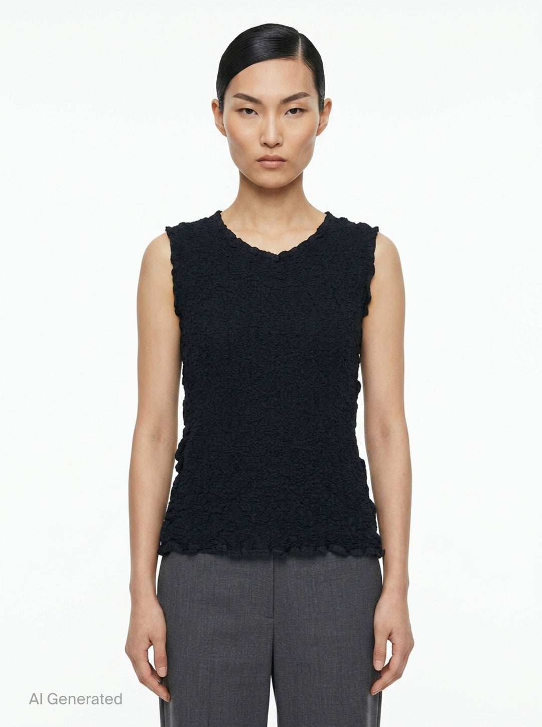 Cauliflower Basic Tank Top | me Issey Miyake | Club21 - front