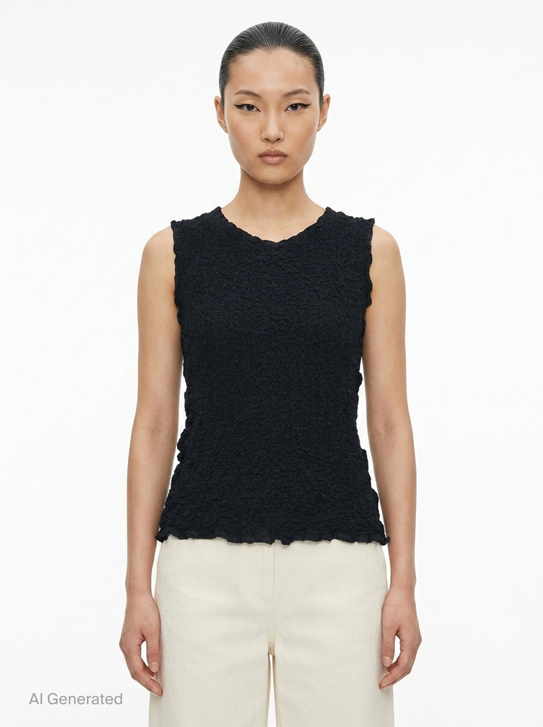 Cauliflower Basic Tank Top | me Issey Miyake | Club21 - front