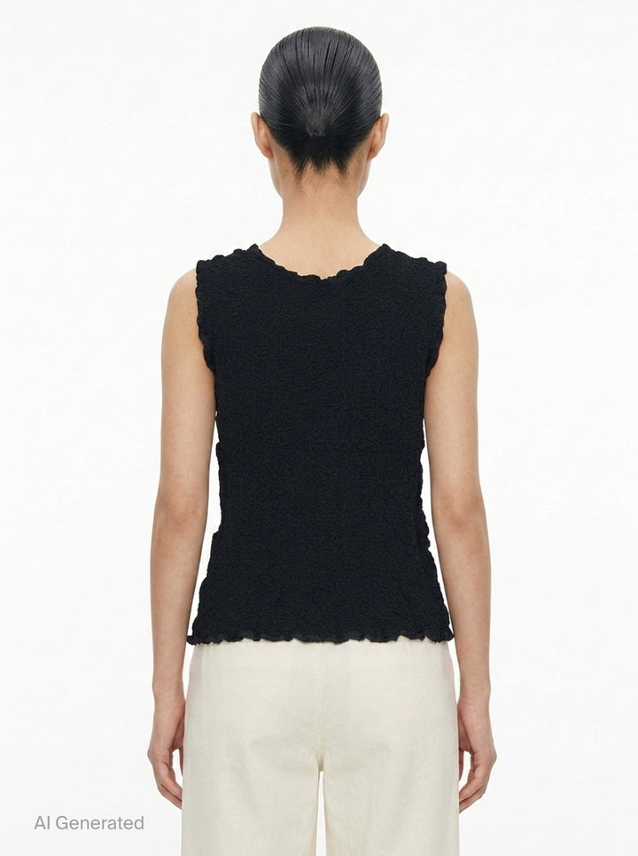 Cauliflower Basic Tank Top | me Issey Miyake | Club21 - back