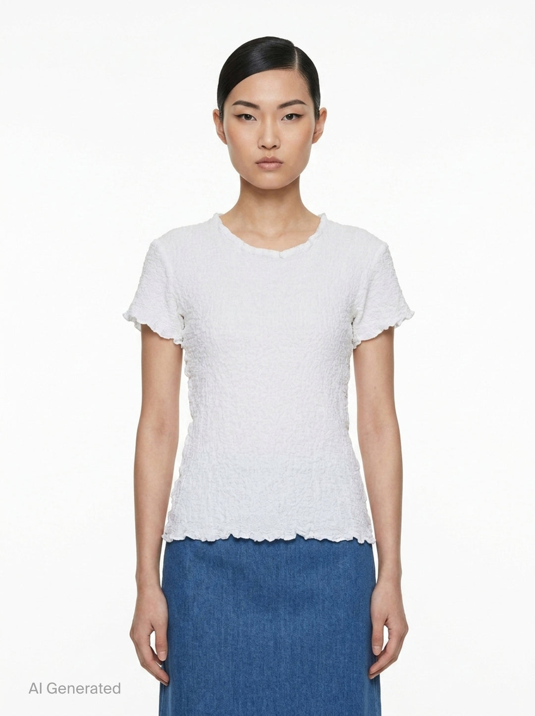 Cauliflower Basic Top | me Issey Miyake | Club21 - front