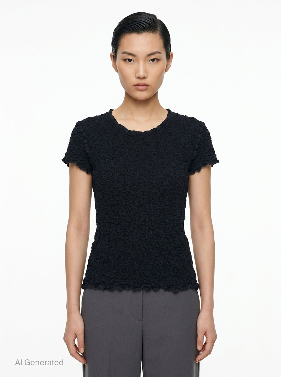 Cauliflower Basic Top | me Issey Miyake | Club21 - front