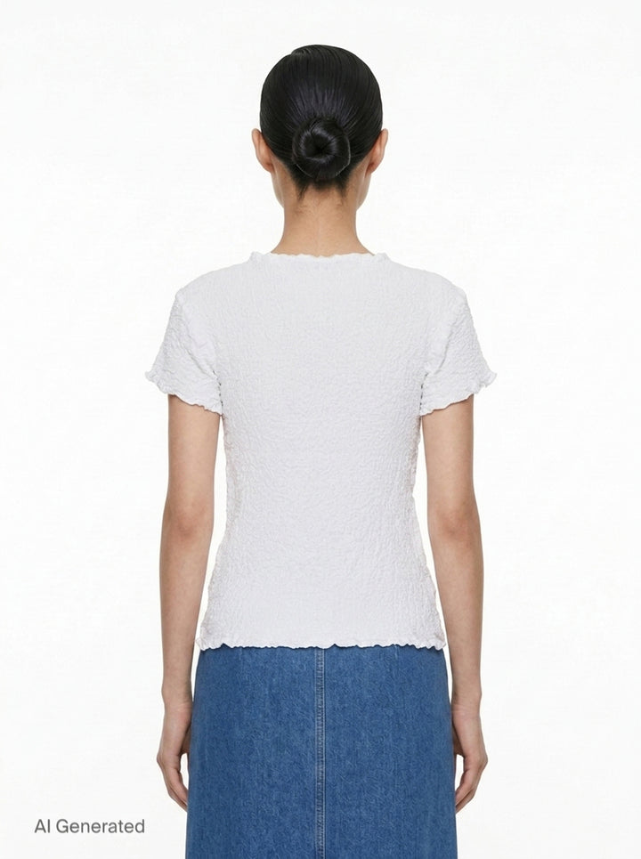 Cauliflower Basic Top | me Issey Miyake | Club21 - back